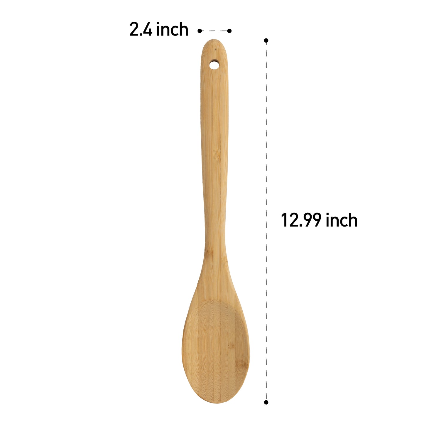 Bamboe Kooklepel, Natuurlijk Bamboe, 33 cm