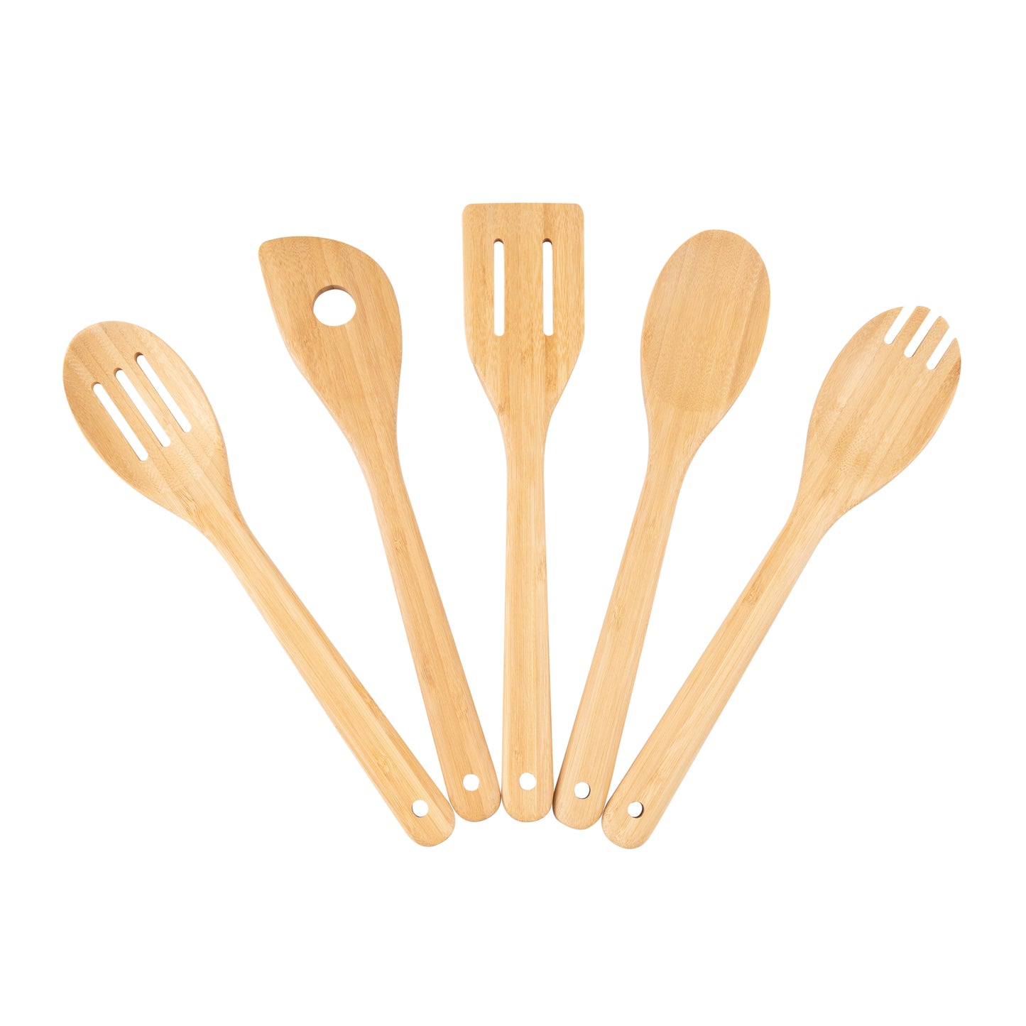 Bamboe Kooklepels 5-Pack, Essentiele Keukenset