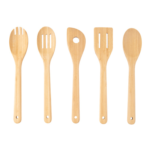 Bamboe Kooklepels 5-Pack, Essentiele Keukenset